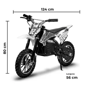 tamanho mini moto